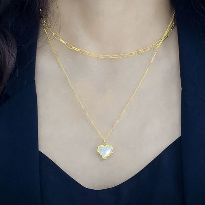 Luxury Double-Layer Heart Necklace