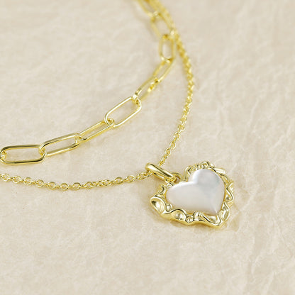 Luxury Double-Layer Heart Necklace