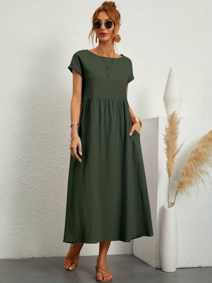 Chic Spring Camille Round Neck Dress