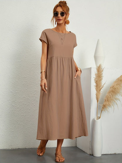 Chic Spring Camille Round Neck Dress