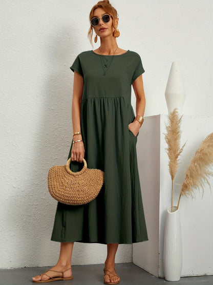 Chic Spring Camille Round Neck Dress