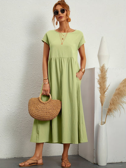 Chic Spring Camille Round Neck Dress
