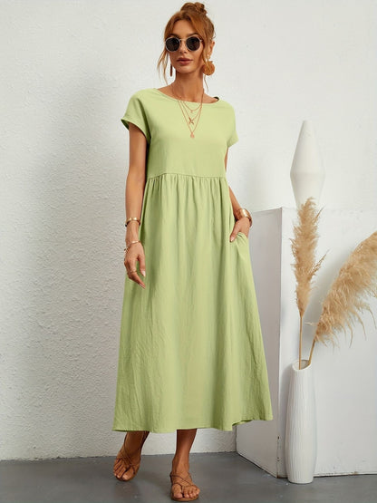 Chic Spring Camille Round Neck Dress