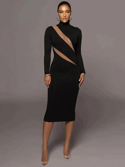 Chic Figure-Hugging Maxi Dress Collection