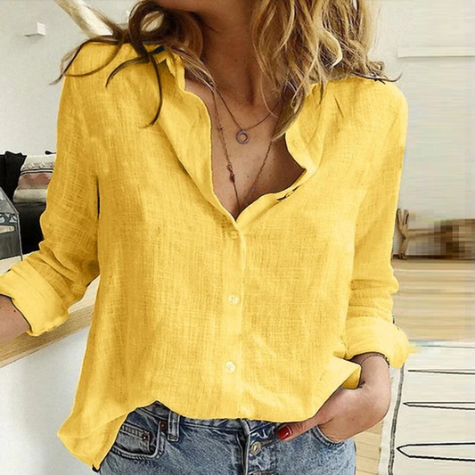 Women's Button-Up Long Sleeve Casual Shirt