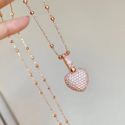 Radiant Love Heart Pendant Necklace