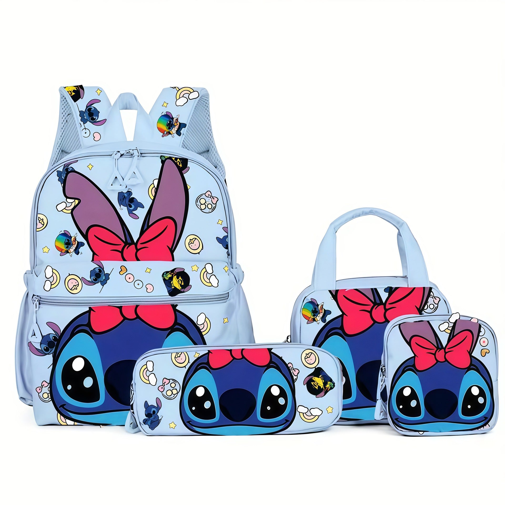 Stitch backpack set - Light Blue