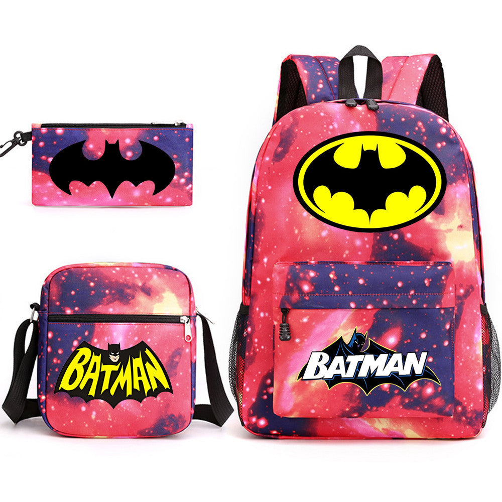 Batman backpack set - Starry Red