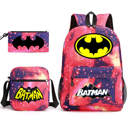 Batman backpack set - Starry Red