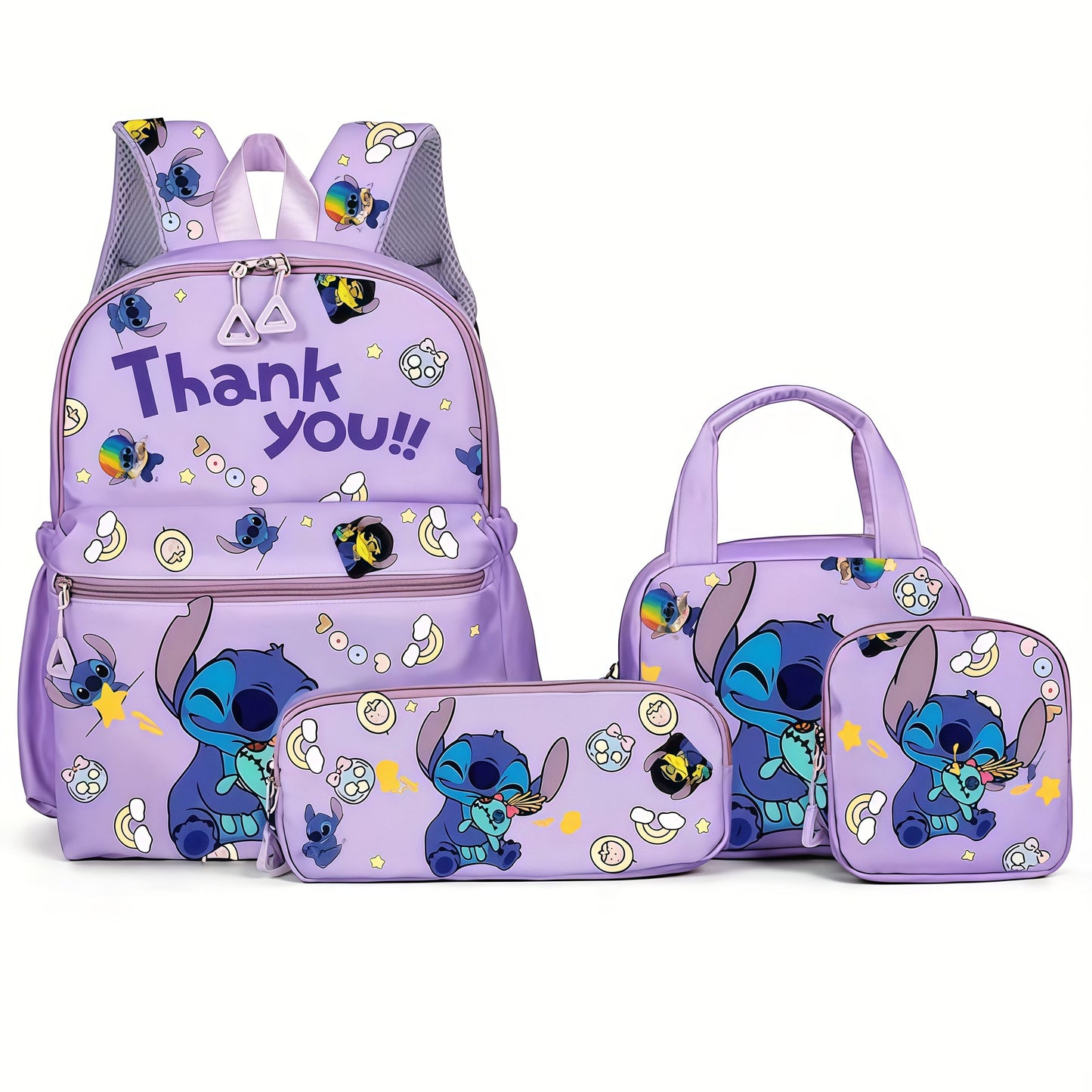 Stitch backpack set - Purple