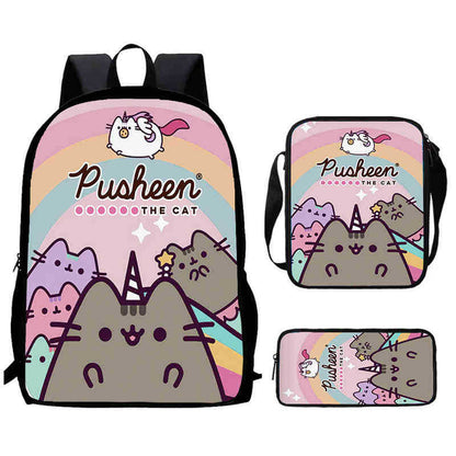 Pusheen 3 Piece Set - Rainbow Unicorn