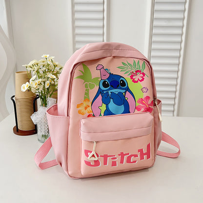 Stitch cartoon kids backpack - Pink Style 2