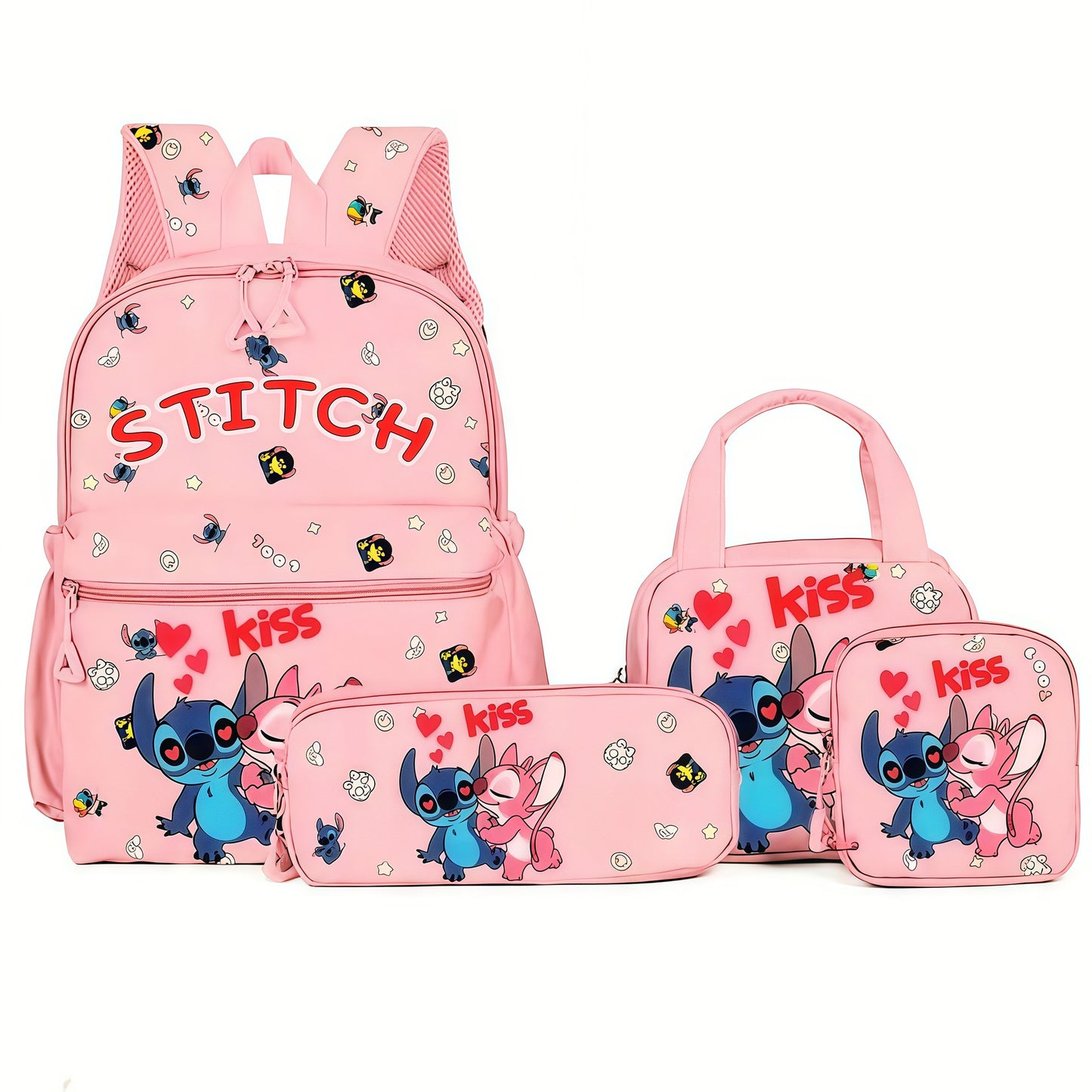 Stitch backpack set - Pink