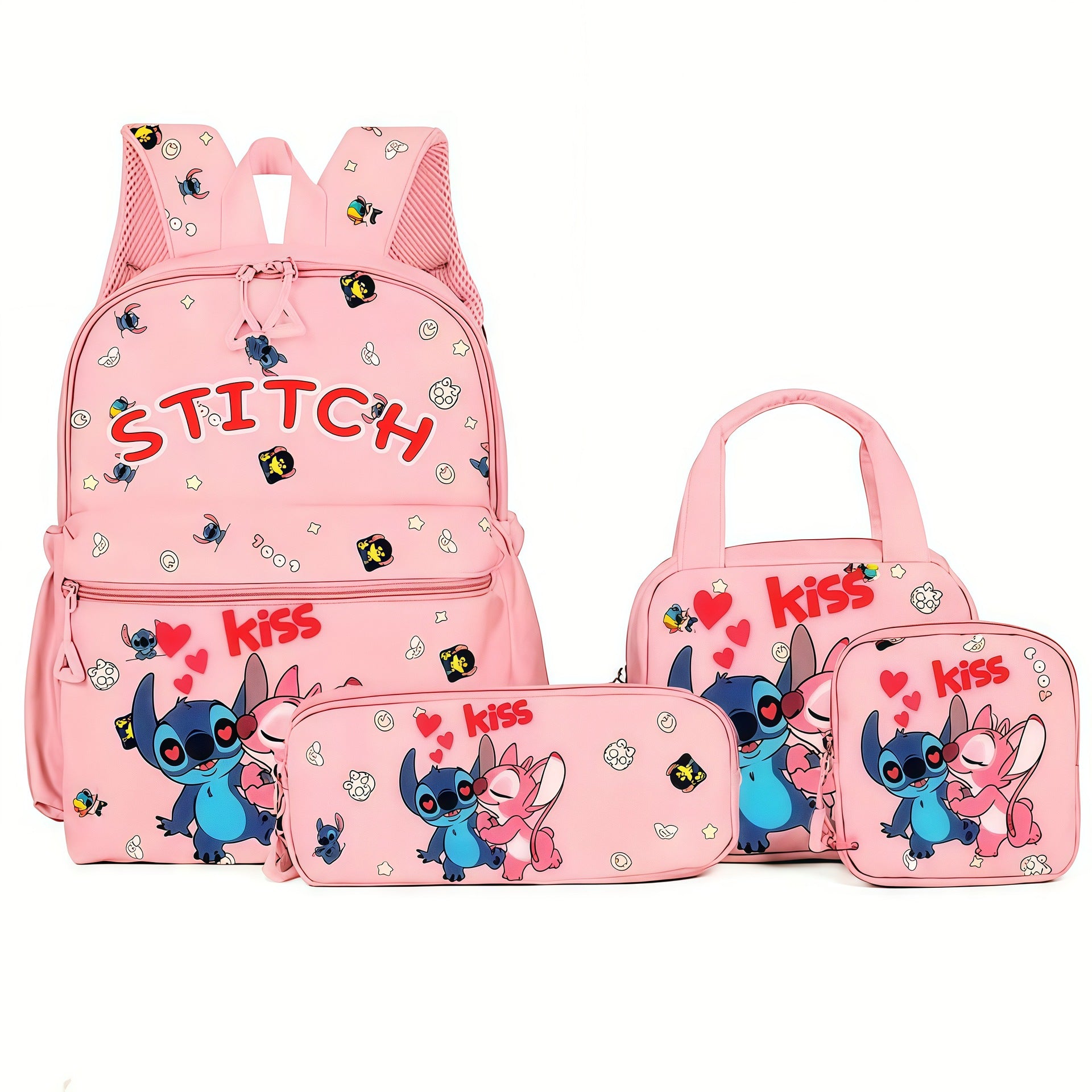 Stitch backpack set - Pink