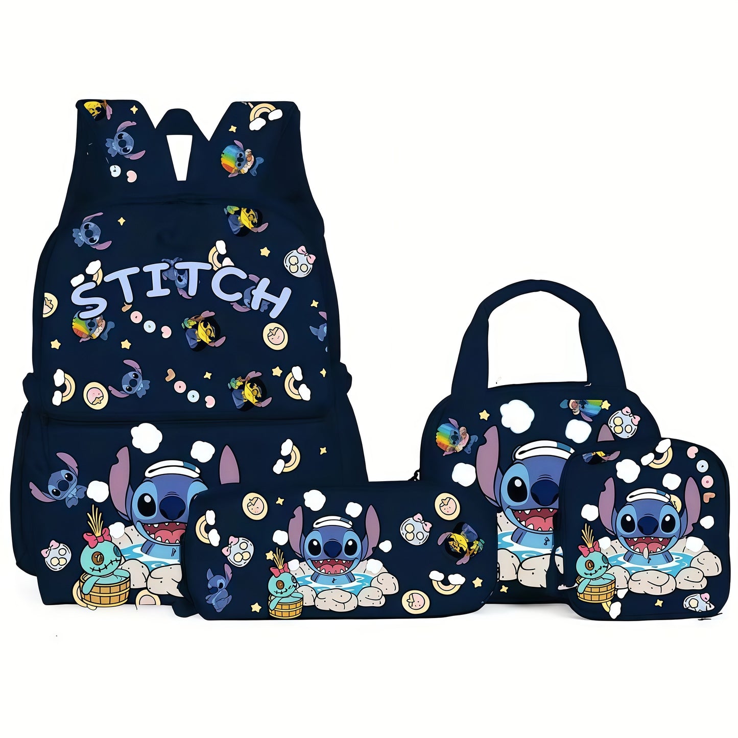 Stitch backpack set - Blue