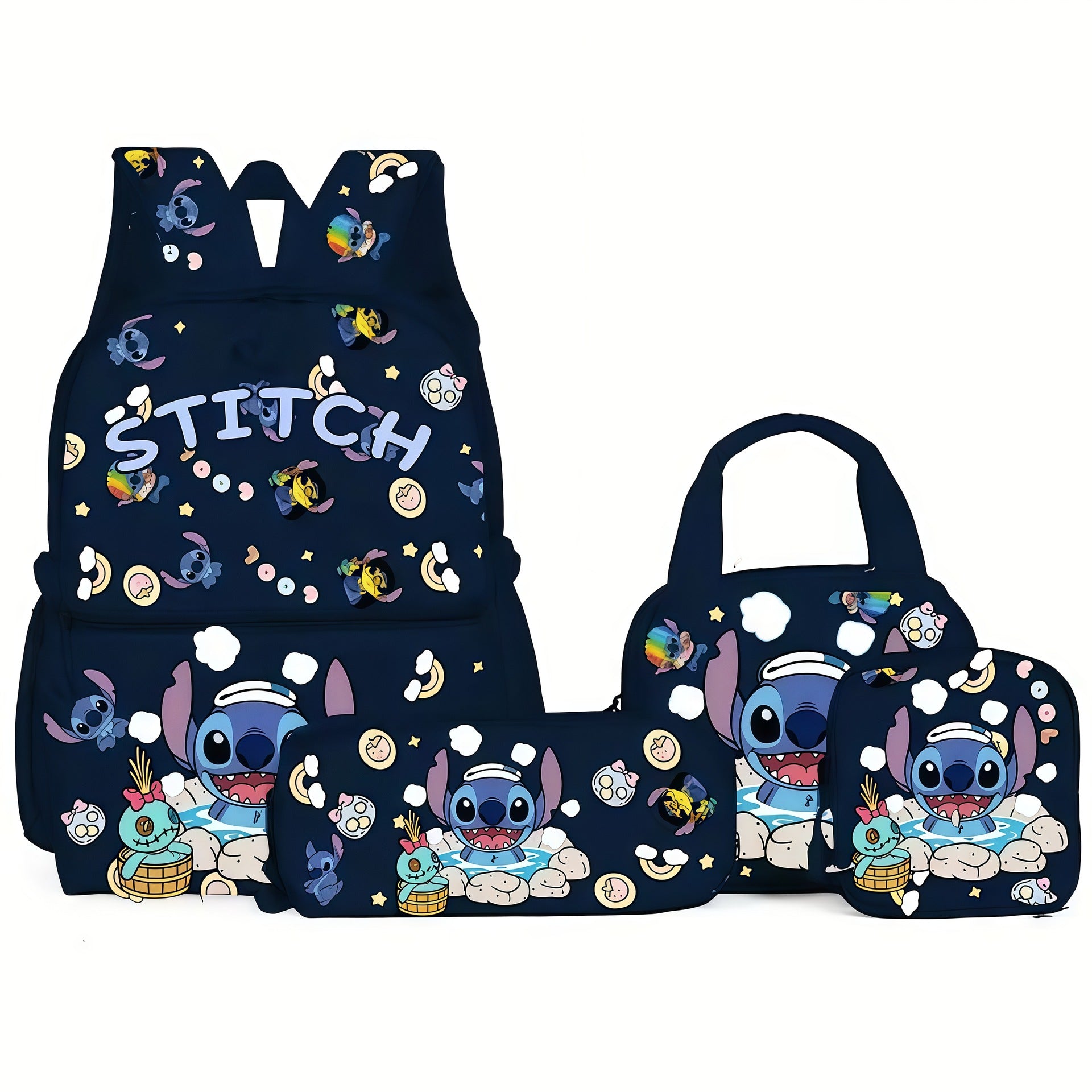 Stitch backpack set - Blue