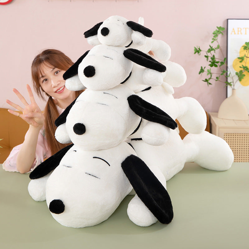 Cute Snoopy Lying Dog Plush Pillow Toy