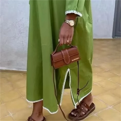 Lightweight Polyester Summer Dress - Effortless Style