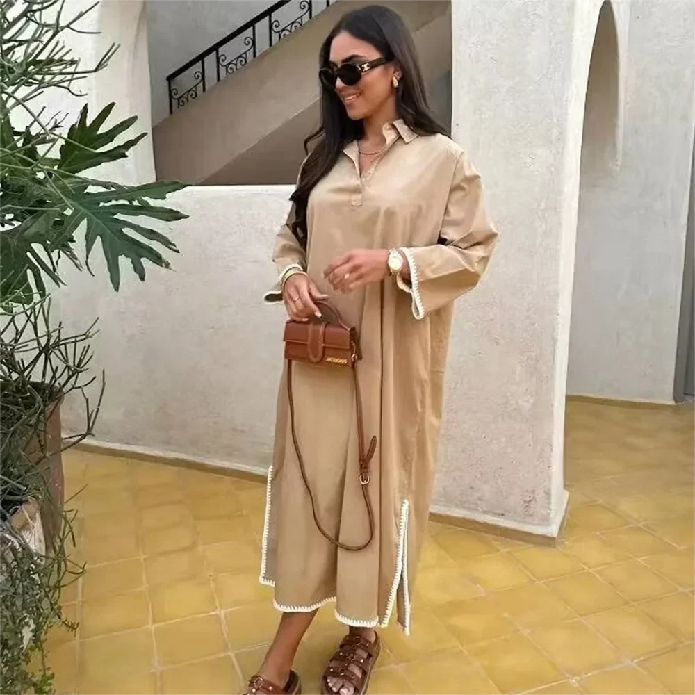 Lightweight Polyester Summer Dress - Effortless Style