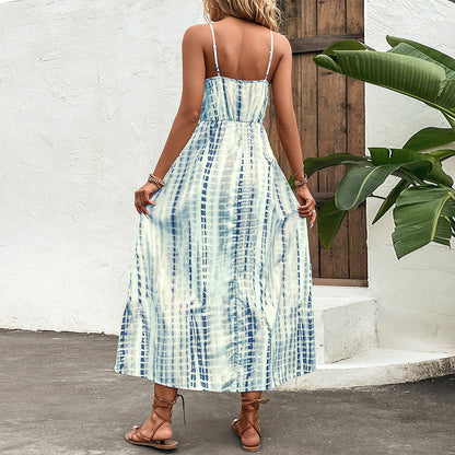 Chic Blue Maxi Dress for Summer