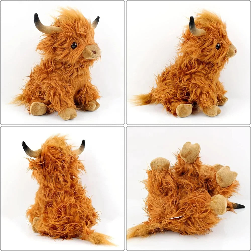 Highland Cow Plush Toy – 10.6 Inches Soft Stuffed Animal