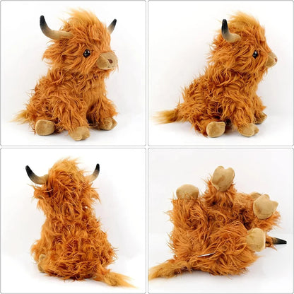 Highland Cow Plush Toy – 10.6 Inches Soft Stuffed Animal