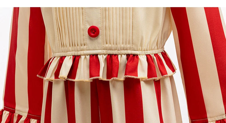 Kid Clown Cornfield Jumpsuit Halloween Costume