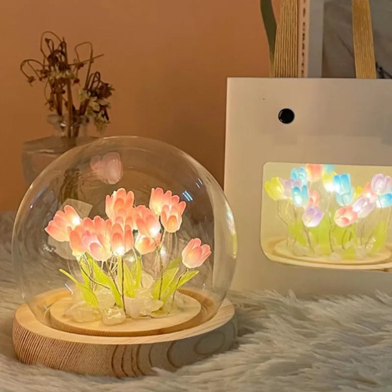 DIY Tulip LED Dome Night Light Gift Set