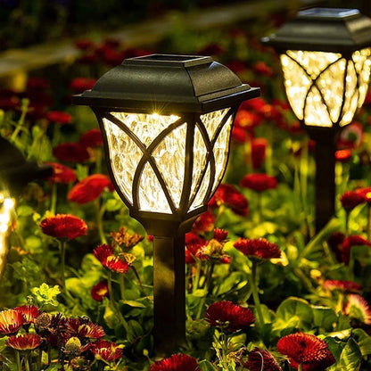 Solar Garden Pathway Lights Waterproof Outdoor Landscape Lamps