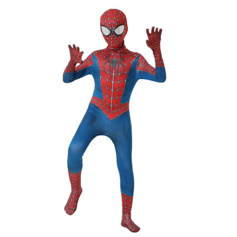Kids Spiderman 3D Spandex Costume Bodysuit