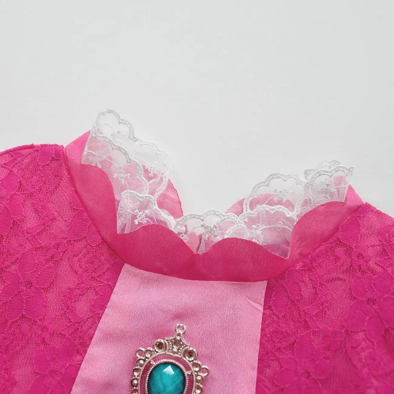 LED Princess Peach Costume Dress for Kids