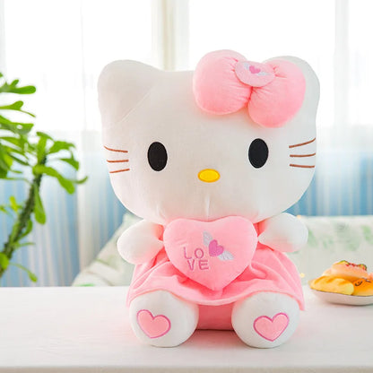 25cm Hello Kitty Plush Heart Hugging Toy
