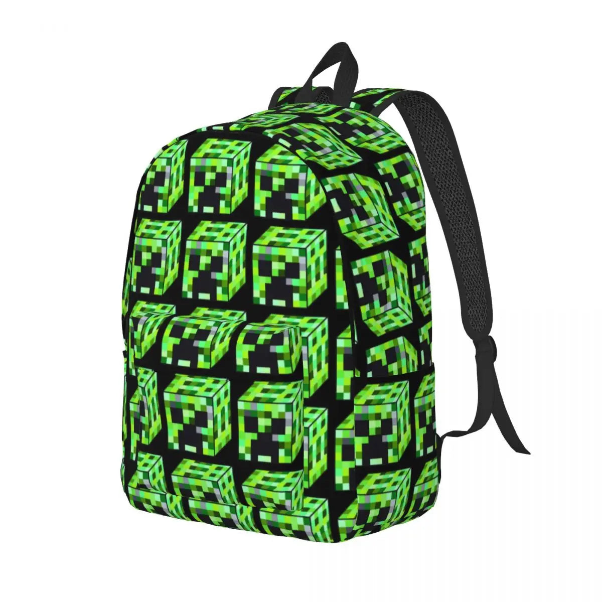 Gaming-Inspired Pixel Face Travel Backpack