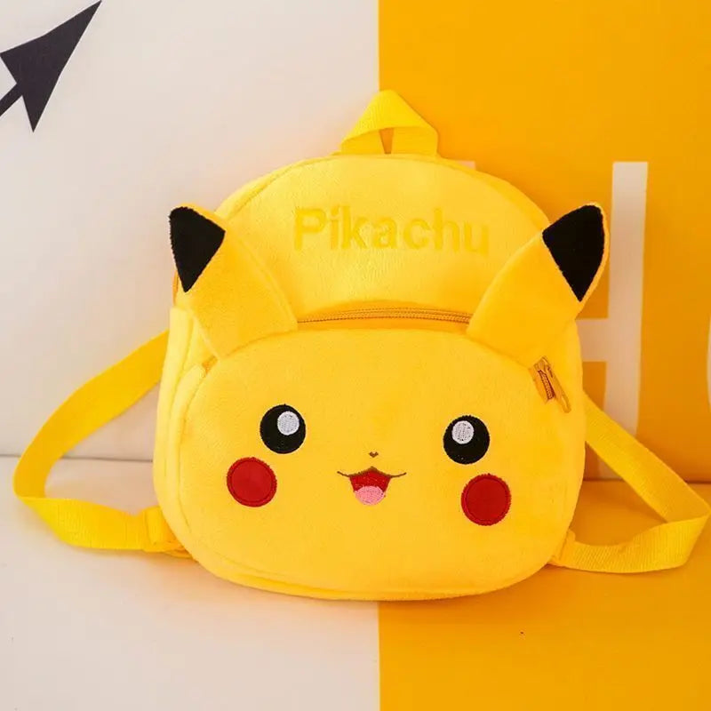Pikachu plush backpack - side