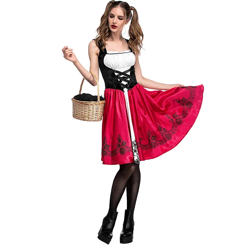 Little Red Riding Hood Costume Dress Set