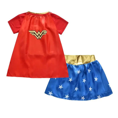 Kids Superhero Costume Set with Cape and Accessories