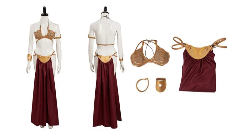 Space Battle Princess Leia Faux Leather Costume