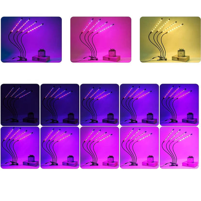 LED Plant Grow Light with Timer and Clip