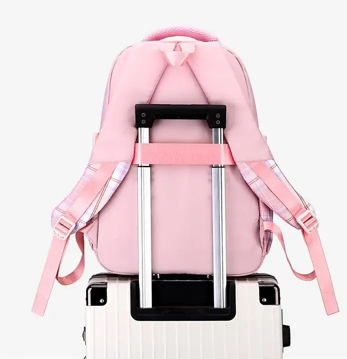 Casual School Backpack with Adjustable Straps and Character Print