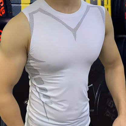 Men’s Compression Gym Tank Top – Quick Dry Vest