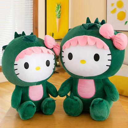 Giant Kawaii Hello Kitty Dinosaur Plush Toy