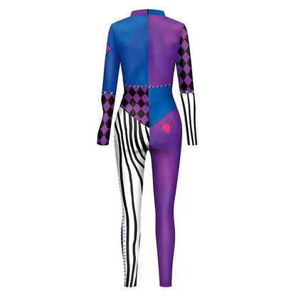Color-Block Cosplay Jumpsuit for Themed Events and Conventions