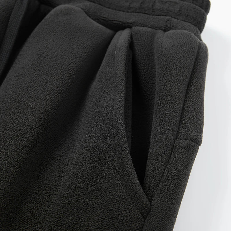 Unisex Fleece Lined Drawstring Sweatpants for Winter