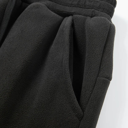 Unisex Fleece Lined Drawstring Sweatpants for Winter