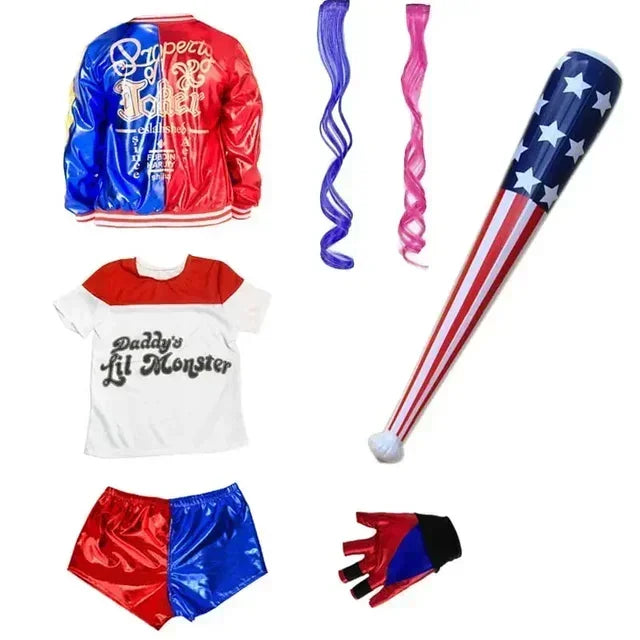 Children's Comic-Inspired Costume Set with Accessories for Cosplay and Events