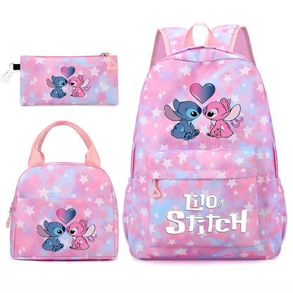 3-Piece School Backpack Set with Lunch Bag and Pencil Case