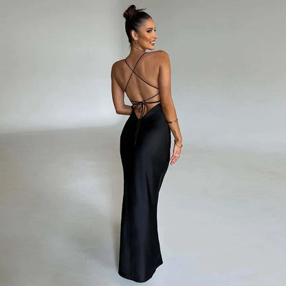 Chic Side Slit Maxi Dress - Effortless Elegance