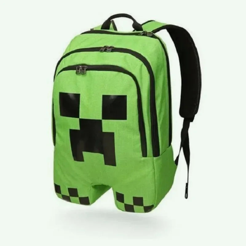 Green Pixel Block Backpack with Lightweight Design – For Everyday Use