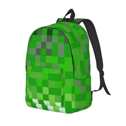 Gaming-Inspired Pixel Face Travel Backpack