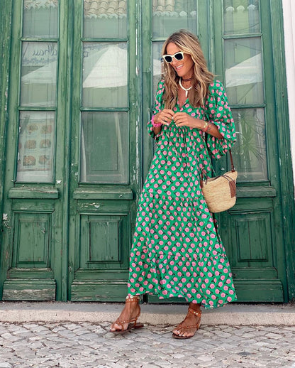 Elegant Bohemian Long Dress - Effortless Style